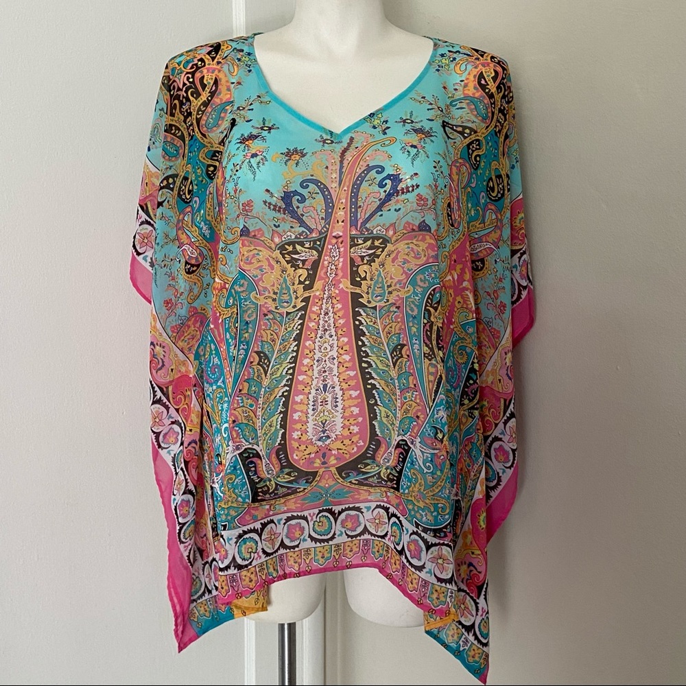 Like new plus size flowy poncho tunic